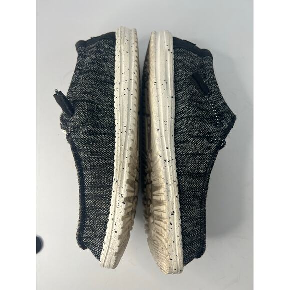 Hey Dude Wally Sox Men’s Canvas Black Gray Cushioned‎ Insoles Comfort Shoes 9 main image 8